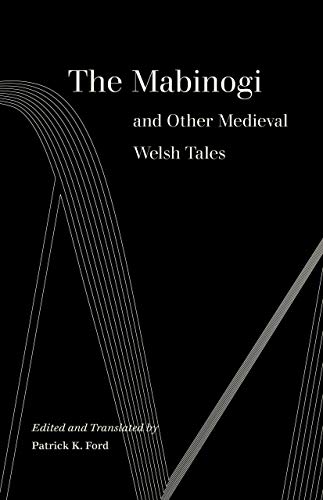 Black book cover with white text: "The Mabinogi and Other Medieval Welsh Tales".