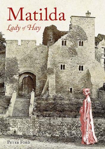 Book cover depicting a castle ruin and a woman in medieval clothing.