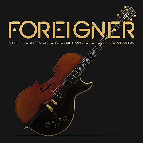 Foreigner album cover featuring a guitar merged with a cello.