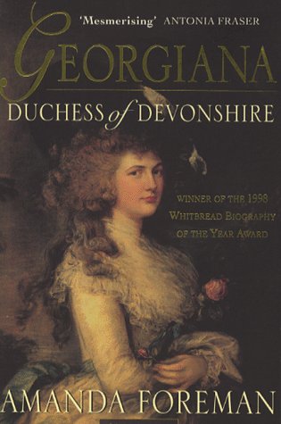 Book cover: portrait of Georgiana, Duchess of Devonshire, in 18th-century dress.