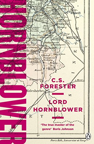 Book cover: "Lord Hornblower" by C.S. Forester, with map background.