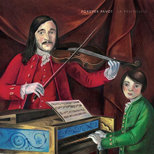 Album cover: man with violin and boy at harpsichord.
