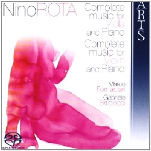 CD cover for Nino Rota’s viola and piano music by Fornaciari Baldocci.