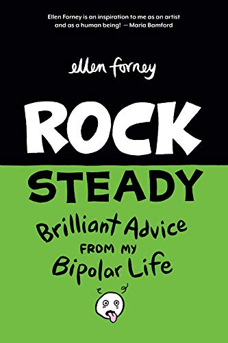 Book cover: "Rock Steady" by Ellen Forney, with green and black design.