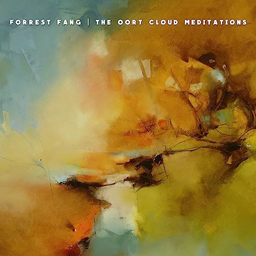 CD cover with abstract painting in shades of gold, blue, and brown.
