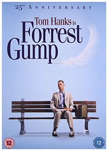 Forrest Gump DVD cover featuring Tom Hanks sitting on a bench.
