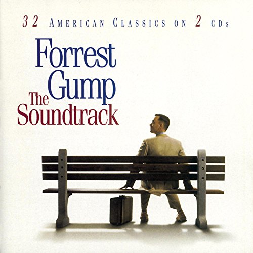 Forrest Gump" soundtrack CD cover with a man sitting on a bench.