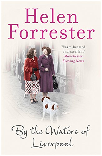 Book cover: two women and a dog on a misty Liverpool street.