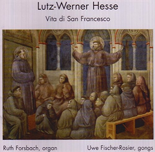 "CD cover featuring a medieval painting of a robed figure addressing a group."