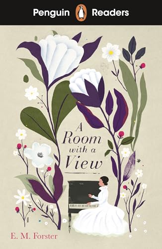 Book cover: "A Room with a View" featuring floral illustrations and a woman.