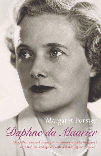 Black and white portrait of author Daphne du Maurier, with book title overlay.