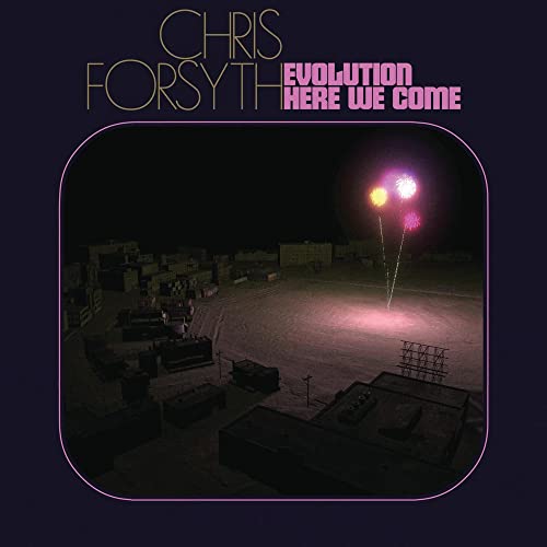 Vinyl cover showing fireworks over a dark, industrial landscape at night.