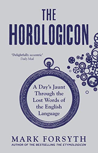 Book cover: “The Horologicon” with a pocket watch illustration.