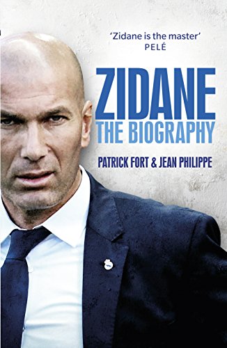 Book cover featuring a portrait of Zinedine Zidane, titled “Zidane.”