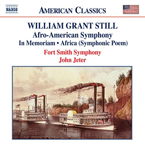 CD cover for William Grant Still’s “Afro-American Symphony” with steamboat image.