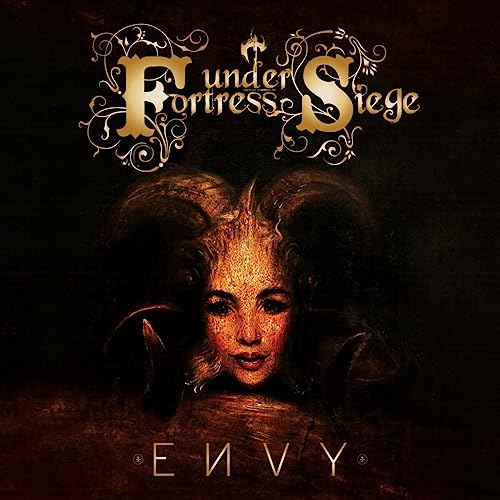 CD cover for “Envy” by Fortress Under Siege, featuring a horned figure.