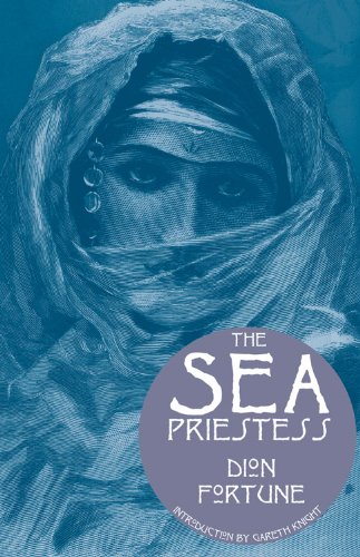Book cover: veiled woman’s face with title “The Sea Priestess”.