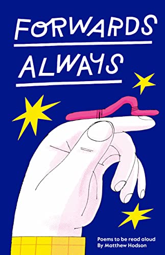 Book cover with hand holding a worm, stars, and bold title text.