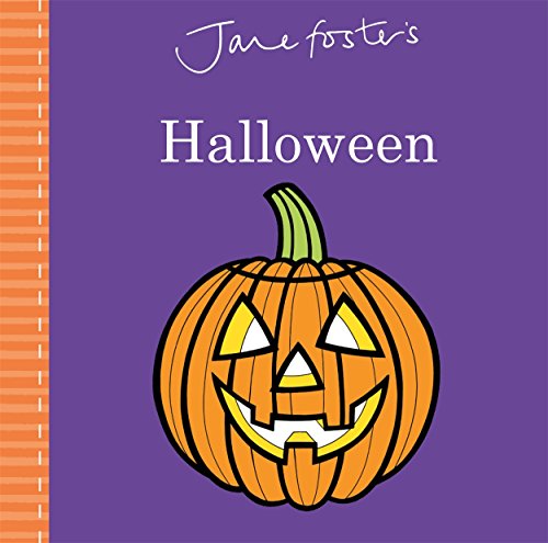 Book cover with orange pumpkin and title "Jane Foster's Halloween".