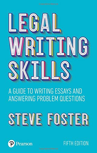 Book cover: "Legal Writing Skills" by Steve Foster, fifth edition.