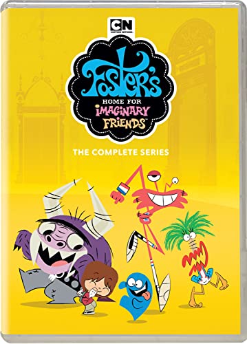 Foster's Home for Imaginary Friends" DVD cover with cartoon characters.