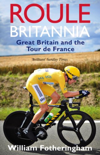 Book cover: cyclist in yellow jersey racing on a road.