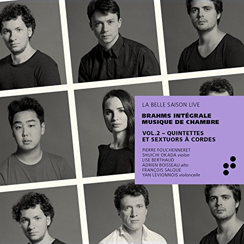 CD cover with 8 musicians' portraits and purple title block.