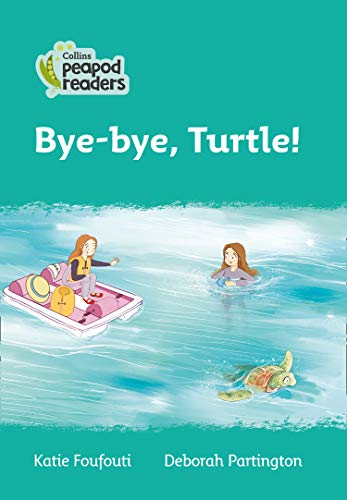 Book cover: girl on raft waves to swimmer and sea turtle.