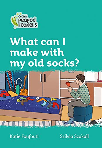 Book cover: child with socks, messy room, reading level 3.