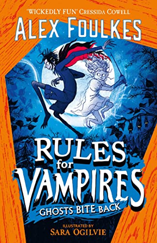 Book cover: vampire and ghost figures against a moonlit, spooky forest.