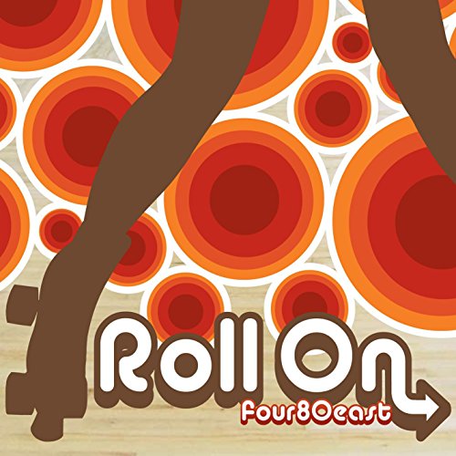 CD cover with orange circles, brown shapes, and “Roll On” text.