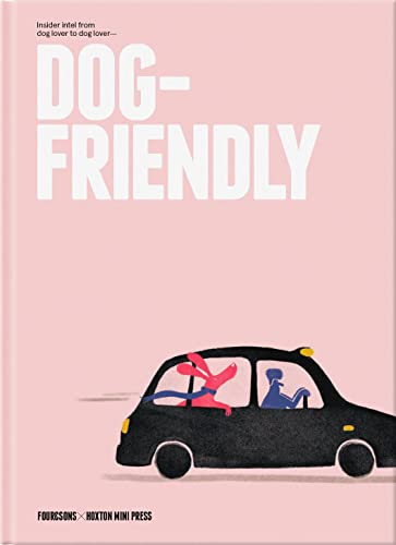 Book cover: "Dog-Friendly" title, black taxi with dog passengers.