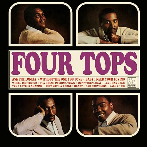 Album cover for The Four Tops, featuring portraits of the group members.