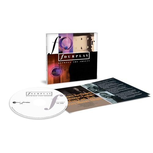CD case and disc for Fourplay’s “Between The Sheets” remastered album.