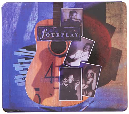 CD cover for Fourplay featuring a guitar and portrait photos.