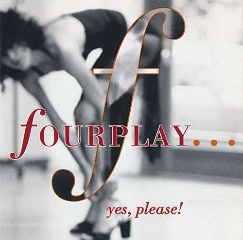CD cover for “Fourplay - Yes, please!” with a stylized letter “f”.