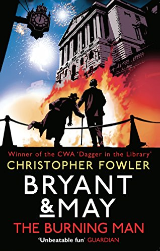 Book cover: two figures silhouetted against a burning building and fireworks.