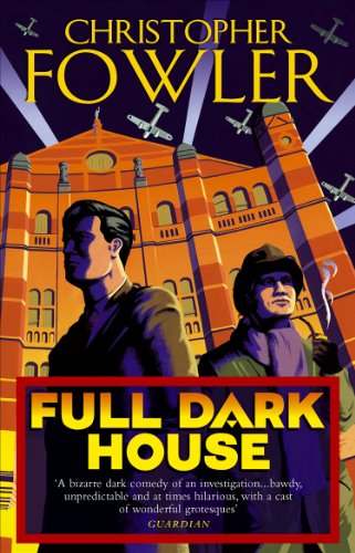 Book cover: two men in front of a grand, orange building with planes.