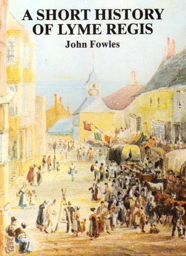 Book cover: “A Short History of Lyme Regis” with a painted street scene.