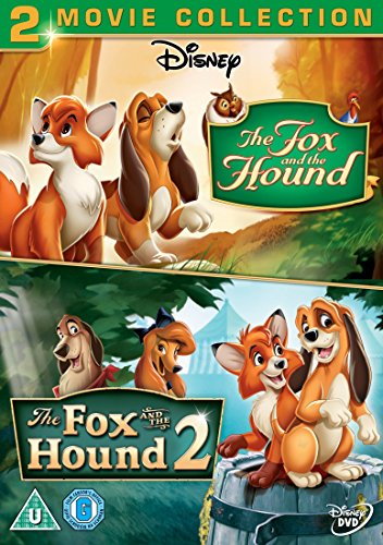 DVD cover for Disney’s “The Fox and the Hound” two-movie collection.