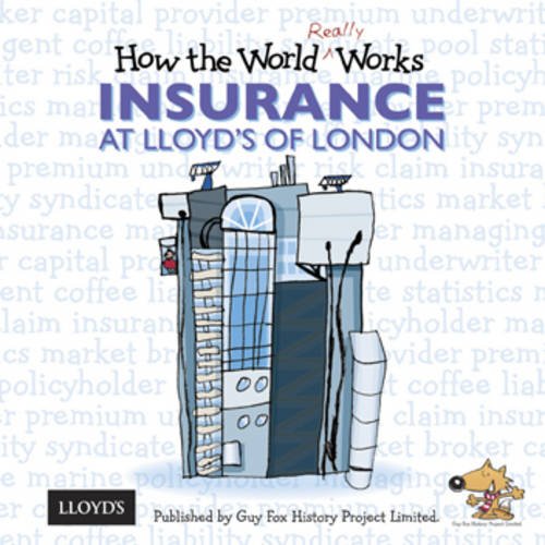 Book cover: "Insurance at Lloyd's of London" with illustrated building.