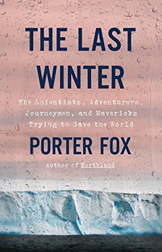 Book cover: “The Last Winter” with a glacial landscape below the title.