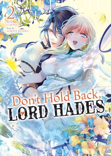 Manga cover featuring two characters embraced amidst floral, ethereal imagery.