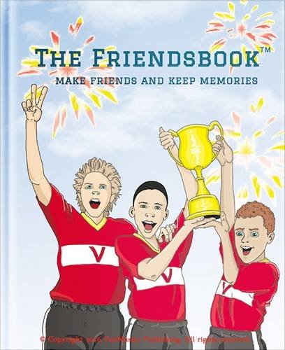 Book cover with illustration of three boys celebrating a football win.