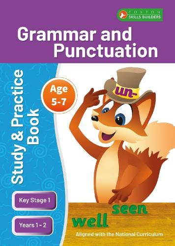 Book cover with cartoon fox wearing a hat, titled “Grammar and Punctuation.”