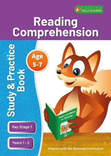 Book cover with a cartoon fox reading, for ages 5-7.