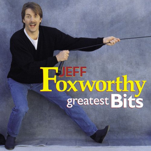 Jeff Foxworthy album cover featuring comedian with a lasso and text.