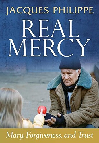 Book cover: "Real Mercy" with image of man and child exchanging an apple.
