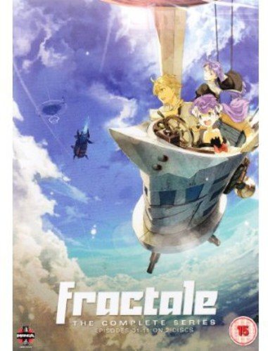 Fractale" DVD cover featuring characters on a futuristic airship amidst clouds.