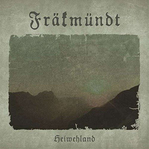 CD cover for Frakmundt’s “Heiwehland” featuring a dark, misty landscape.